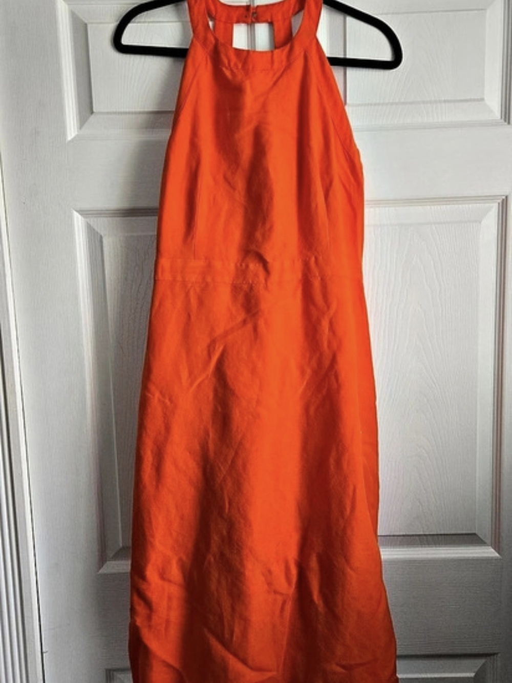 Ann Taylor Orange Maxi Dress Size 10